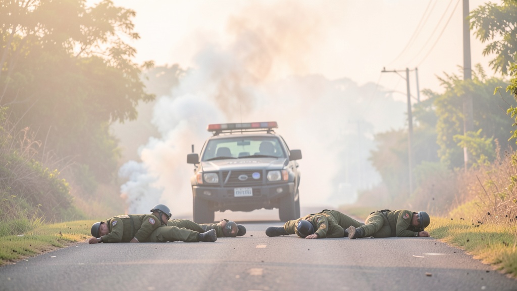 El Triunfo: Tres guardias de seguridad mueren en emboscada armada