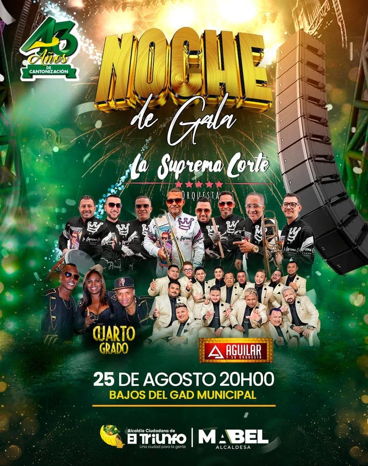 El Triunfo celebra 43 años con Noche de Gala y permiso especial de la Comisaría