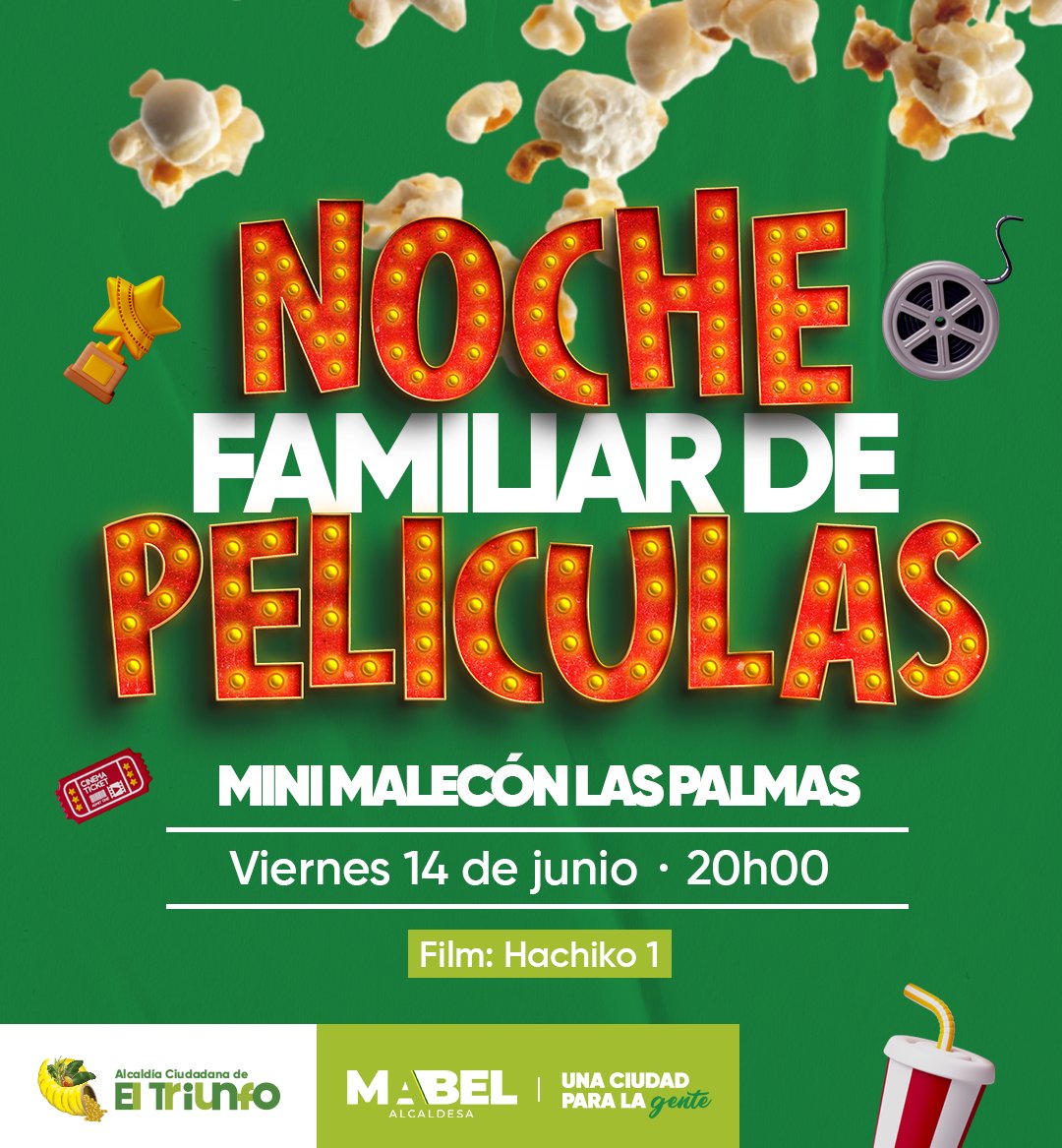 El Triunfo: La noche de cine familiar llega al Mini Malecón Las Palmas
