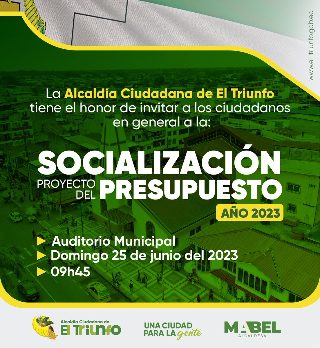 El Triunfo abre el presupuesto municipal 2023 a consulta vecinal