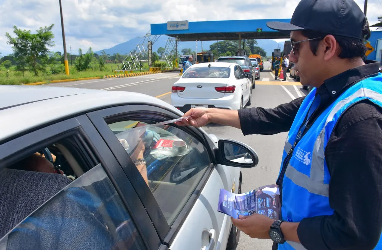 El Triunfo: Prefectura del Guayas asegura corredor El Triunfo-Bucay durante Carnaval